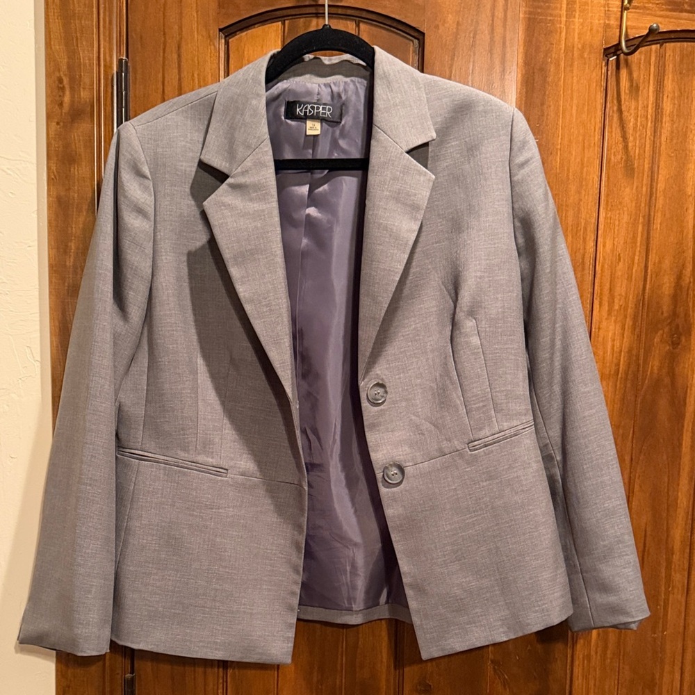 Kasper Light Gray Women's Blazer